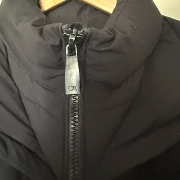 Calvin Klein Black Puffer Coat Women’s L - Picture 3 of 6